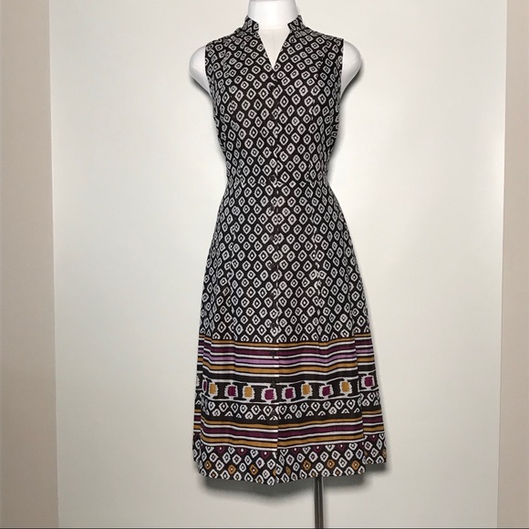 CHARTER CLUB 100% Cotton Button Front Midi Dress - Picture 2 of 7